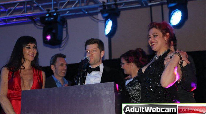 Cam4 team and performers at Adult Webcam Awards show