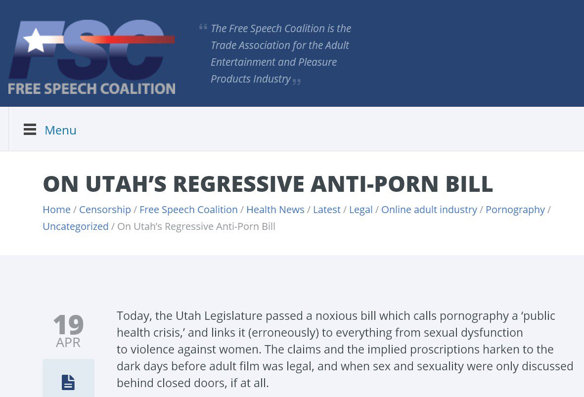 Utah Porn Law