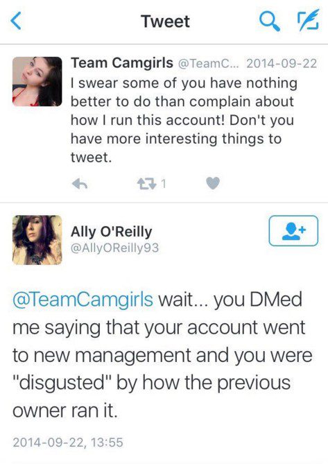 teamcamgirls twitter abuse