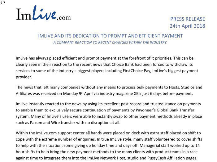 ImLive.com press release
